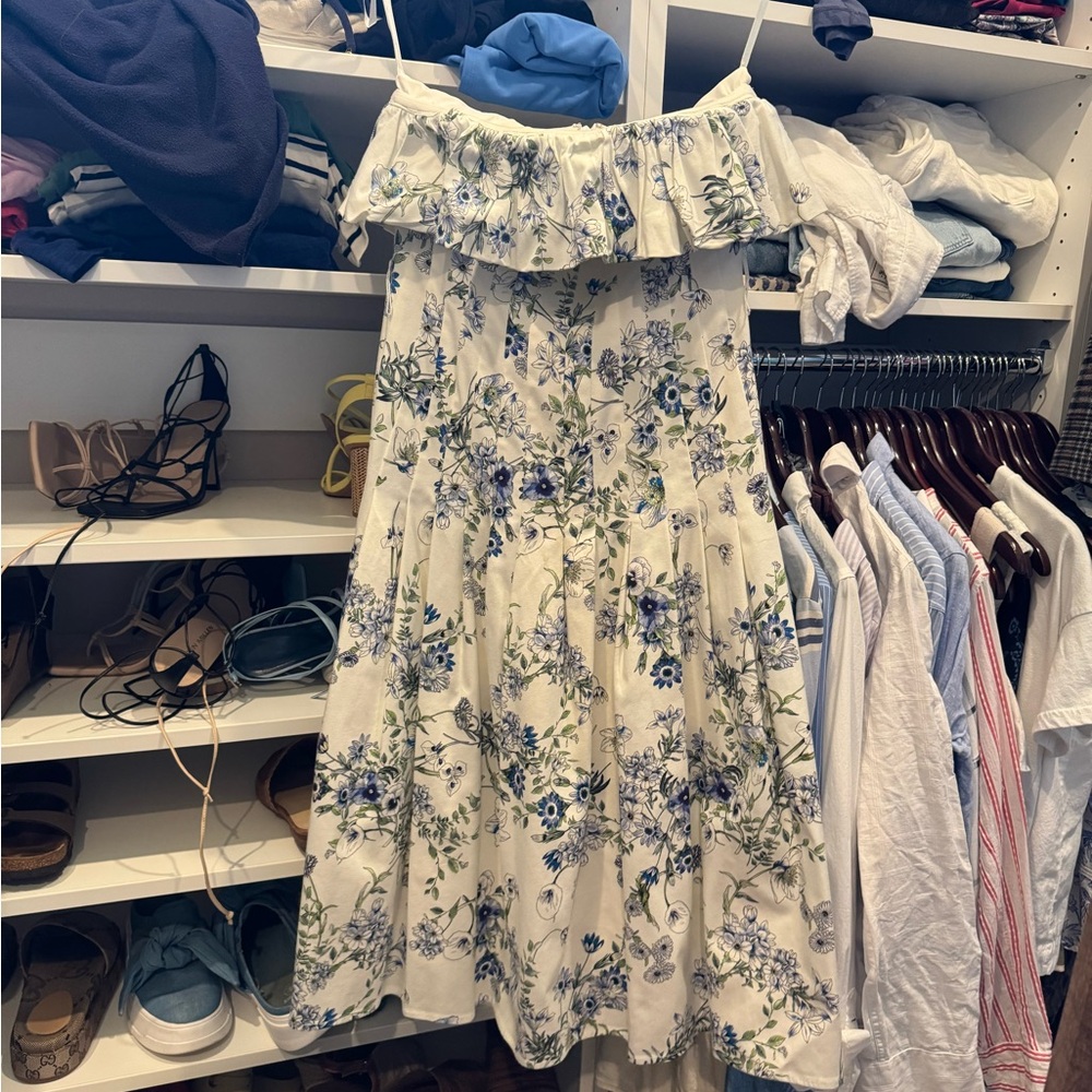 ANTONIO MELANI strapless botanical Dress